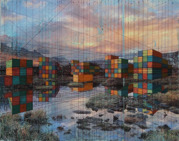 Valley-8-x-10-collage-on-panel-2010-Iverson