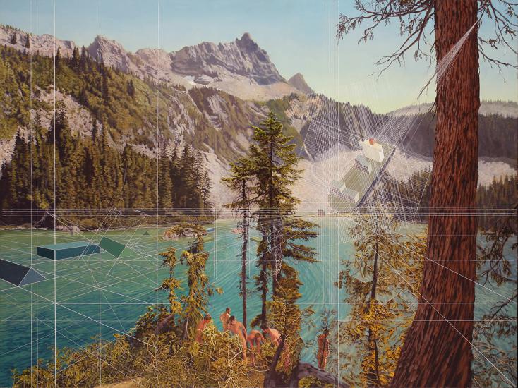 sm_Bathers, 36 x 48 inches, oil on canvas, 2016