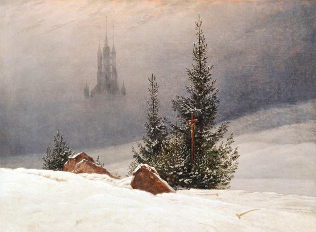 'Winter Landscape', 1811, Caspar David Friedrich. Oil on canvas. The National Gallery, London